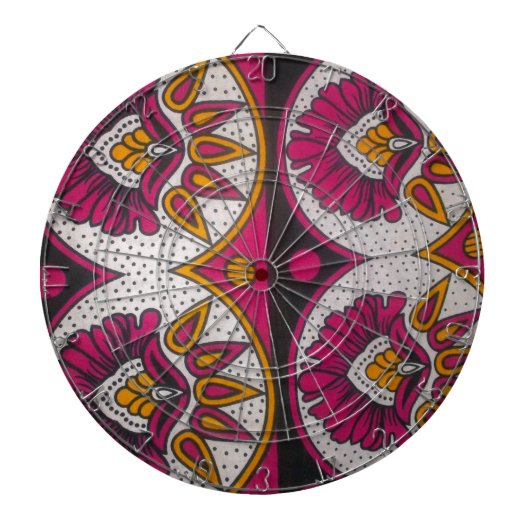 Jeu De Fléchettes Tissu africain coloré Motif Art Print (Devant)