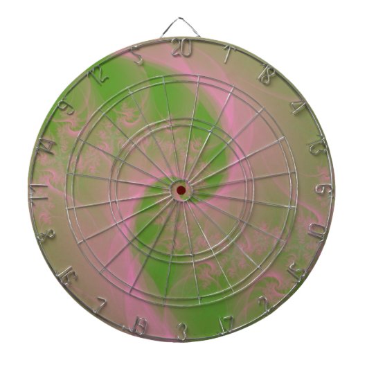 Jeu De Fléchettes Tournage rose sur tableau de bord vert (Devant)