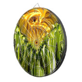 Jeu De Fléchettes Tournesol funky abstrait rétro, géométrie effrayée (Devant droit)