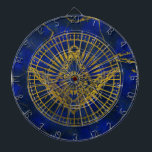 Jeu De Fléchettes Tout l'oeil mystique voyant dans la boussole<br><div class="desc">Tout l'oeil mystique voyant dans la boussole maçonnique sur la lazulite de Lapis</div>