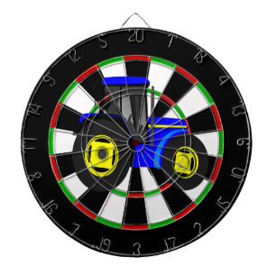 Jeu De Fléchettes tracteur jaune et bleu