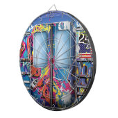 Jeu De Fléchettes Train De Métro Graffiti. (Devant droit)