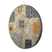 Jeu De Fléchettes Tuiles graphiques abstraites (Devant droit)