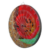 Jeu De Fléchettes Tulipe jaune printemps et rouge (Devant droit)