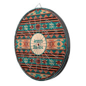 Jeu De Fléchettes Turquoise Terracotta Monogram (Devant droit)
