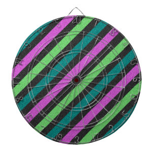 Jeu De Fléchettes Turquoise, Vert citron, Parties scintillant rose c