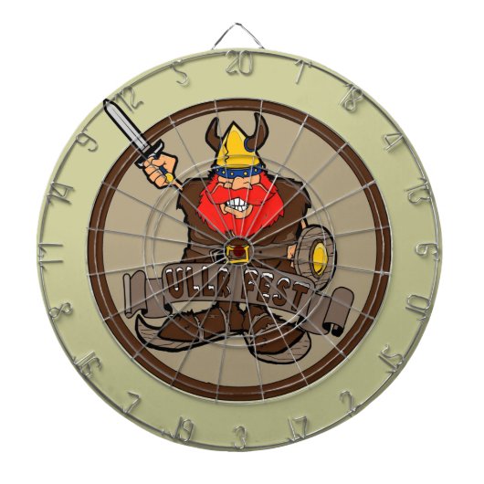 Jeu De Fléchettes Ullr Fest heureux ski viking dartboard (Devant)