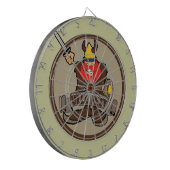 Jeu De Fléchettes Ullr Fest heureux ski viking dartboard (Devant gauche)