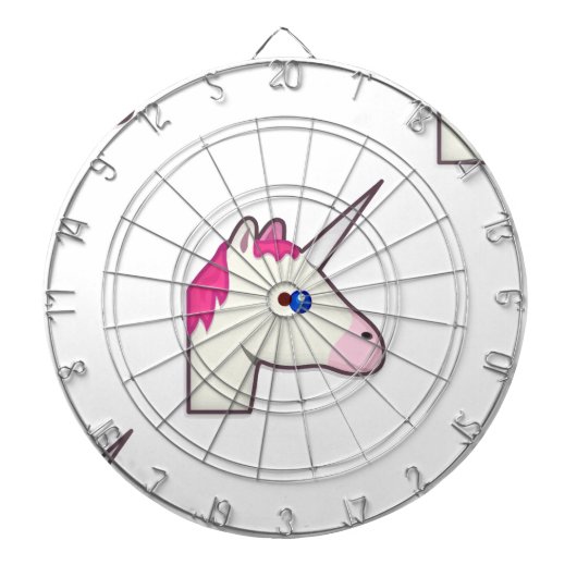 Jeu De Fléchettes unicorne emoji (Devant)