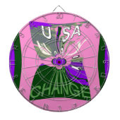 Jeu De Fléchettes USA Change Art Print (Devant)