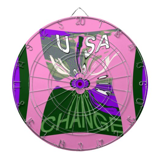 Jeu De Fléchettes USA Change Art Print (Devant)