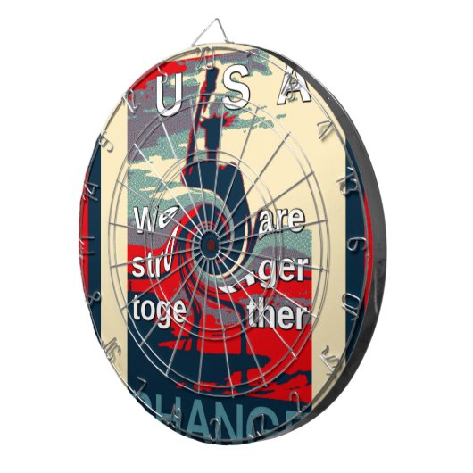 Jeu De Fléchettes USA Change : Un design uni plus fort (Devant droit)