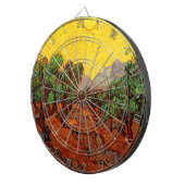 Jeu De Fléchettes Van Gogh Oliviers avec ciel jaune et soleil (Devant droit)