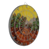 Jeu De Fléchettes Van Gogh Oliviers avec ciel jaune et soleil (Devant gauche)