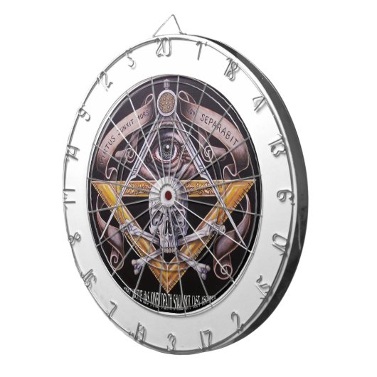 Jeu De Fléchettes Vertu maçonnique (Devant droit)