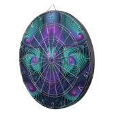 Jeu De Fléchettes Violet rencontre Turquoise moderne art fractal abs (Devant droit)