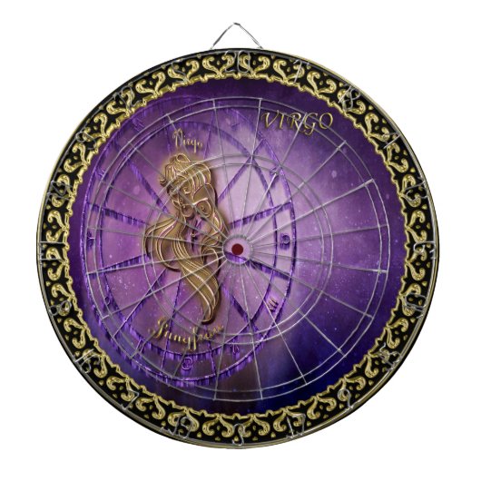 Jeu De Fléchettes virgo Zodiac Astrologie design Horoscope (Devant)