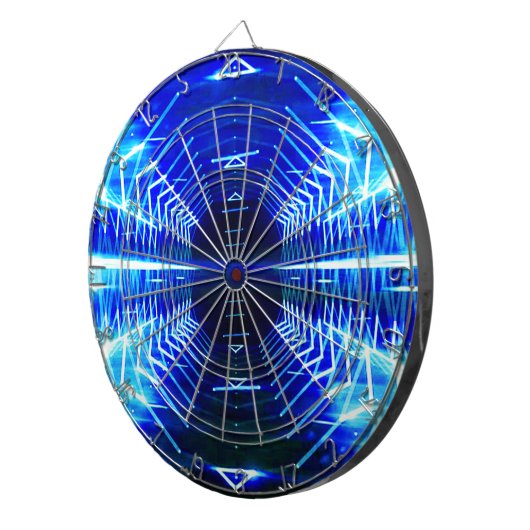 Jeu De Fléchettes Vortex Cool graphique moderne, bleu électrique (Devant droit)