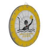 Jeu De Fléchettes Water polo player black silhouette custom (Devant gauche)