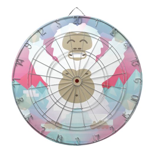 Jeu De Fléchettes yeti rose (Devant)