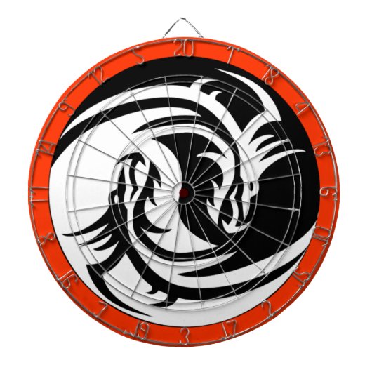 Jeu De Fléchettes Yin Yang Dragons (Devant)