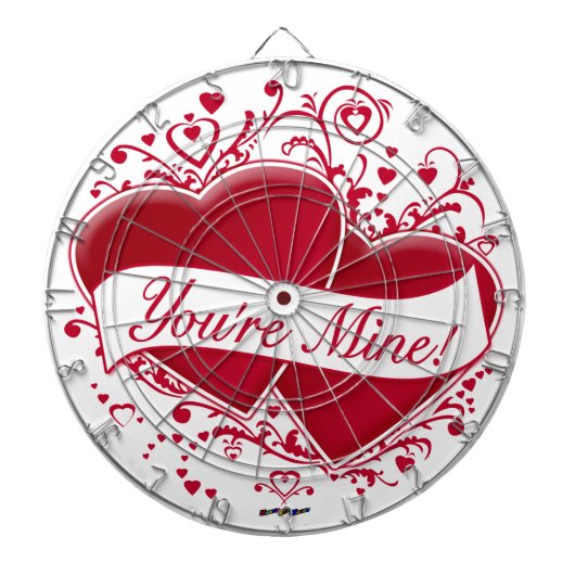 Jeu De Fléchettes You're mine ! Red Hearts (Devant)