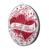 Jeu De Fléchettes You're mine ! Red Hearts (Devant droit)