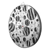 Jeu De Fléchettes Zebra Polka point noir et gris clair (Devant droit)