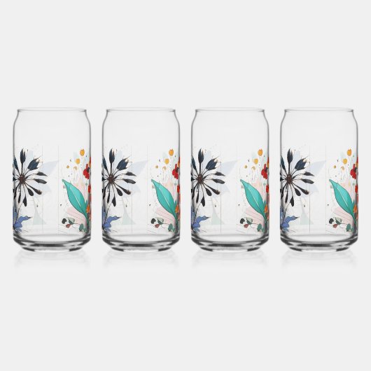 Jeu de fleurs de 4, 16oz, 470ml (Droite)