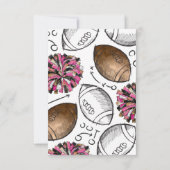 Jeu de football Joyeux Anniversaire Merci Cartes (Dos)