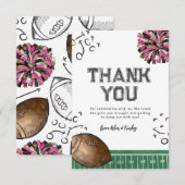 Jeu de football Joyeux Anniversaire Merci Cartes (Devant / Derrière)