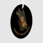 Jeu de fouet Vintage pour violon personnalisé (devant)