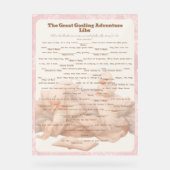 Jeu de groupe Pink Goose Libs pour Baby Shower (Recto)