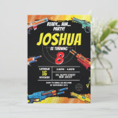 Jeu de guerre Dart Invitation anniversaire. jeu d' (Debout devant)