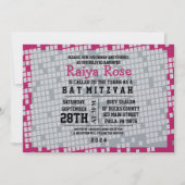 JEU DE JEUX Bat mitzvah NUMÉRIQUE Invitation (Devant)