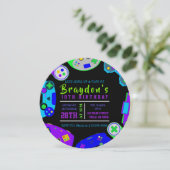 JEU DE JEUX VIDÉO Invitation de fête d'anniversair (Debout devant)