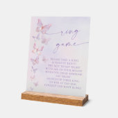 Jeu de l'anneau de Baby Shower Papillon (Angle)