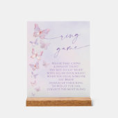 Jeu de l'anneau de douche nuptiale Papillon (Recto)