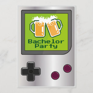Jeu de main cool bières carte de fête d'enterremen
