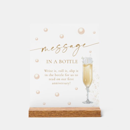 Jeu de message dans une bouteille de perles et de  (Recto)