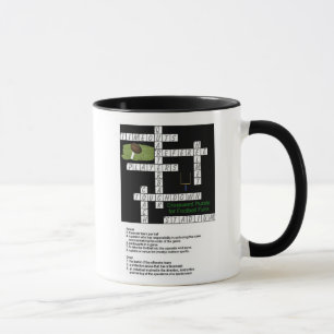 Jeu de mots croisé pour la tasse de passionés du