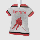 Jeu de Noël de hockey sur glace - jersey rouge éti (devant)