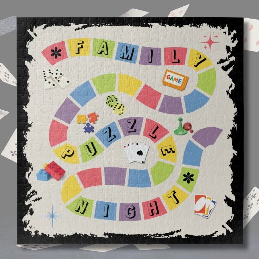 Jeu de nuit de famille Jigsaw Puzzle