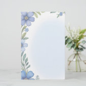 Jeu de papeterie Blue Floral (Debout devant)