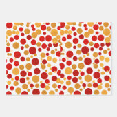 Jeu de papier à envelopper Polka-Dot rouge (Devant)