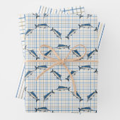 Jeu de papier de recouvrement - Marlins Bleus (En situation)