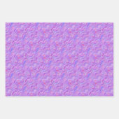 Jeu de papier d'emballage - Courbes violettes (Devant 2)