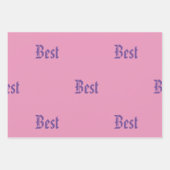 Jeu de papier d'emballage personnalisé de nom (Devant 2)