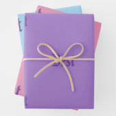 Jeu de papier d'emballage personnalisé de nom (En situation)