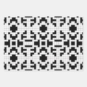 Jeu de papier d'enrobage de conception de mots cro (Devant)